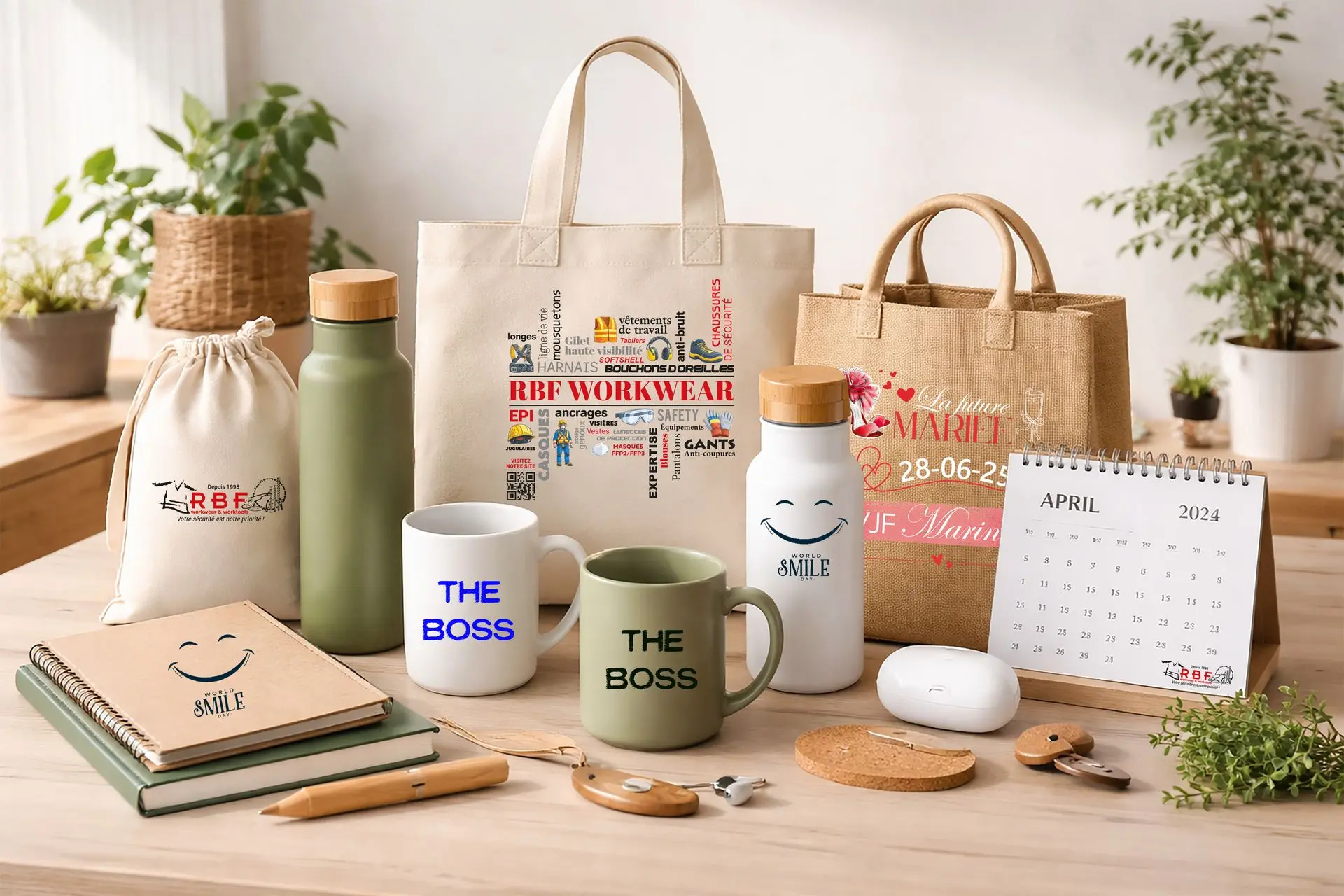 Personnalisation d'objets publicitaires et goodies avec logos